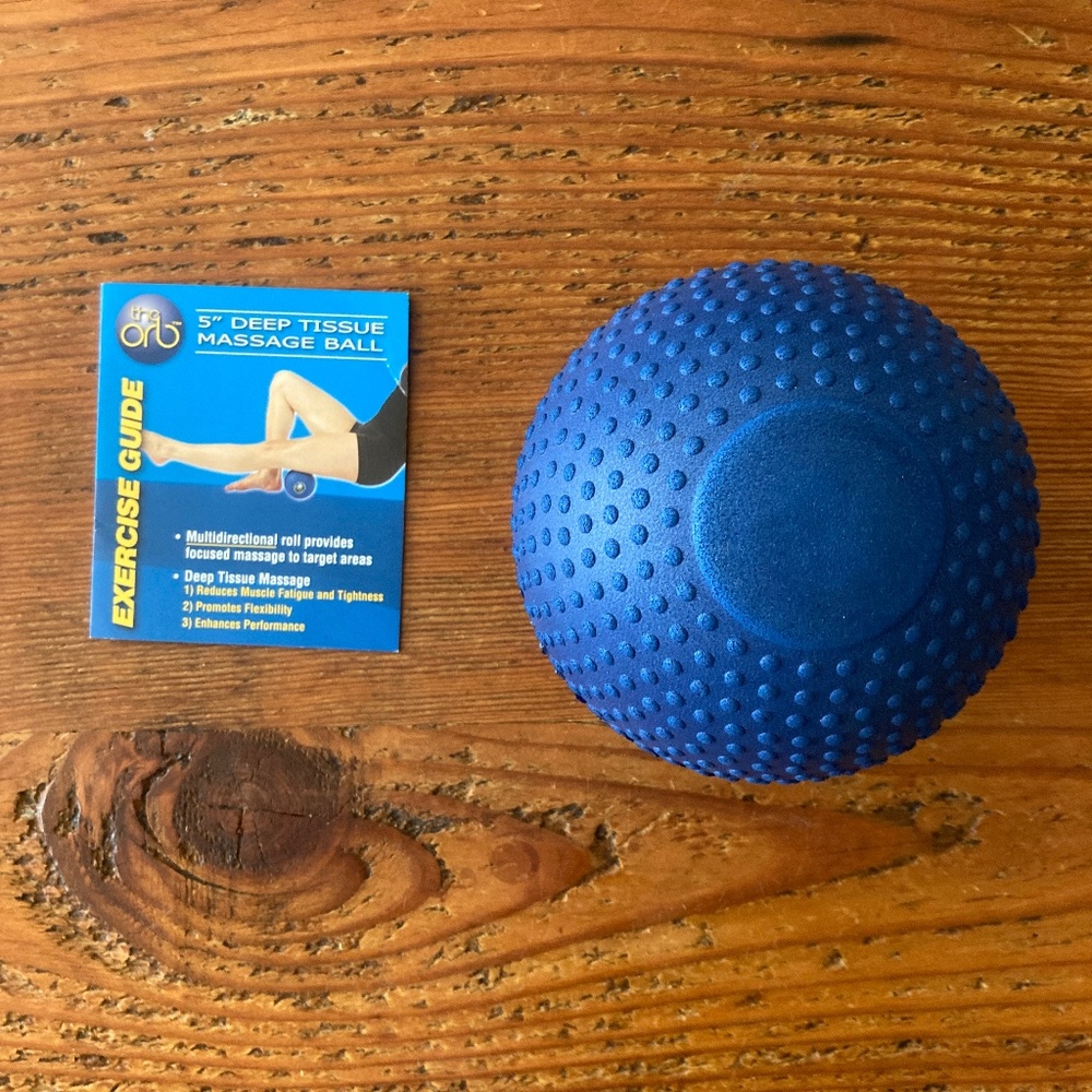 Deep Tissue Massage Ball by Orb 5 Inches in Blue